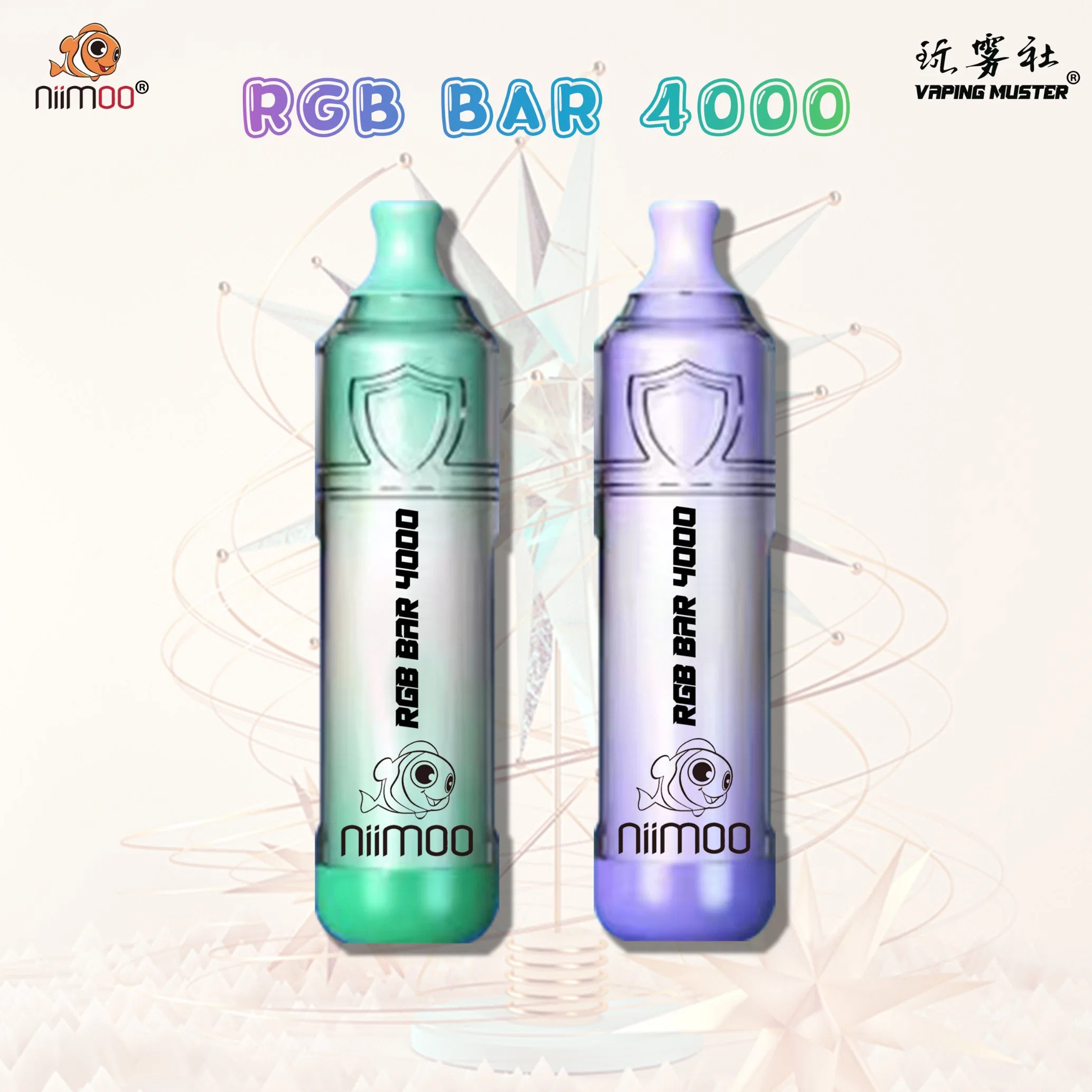 Niimoo Original Vape Factory RGB Bar 4000 Wholesale/Supplier I Disposable/Chargeable Vape Popular Vaporizer Ecigs