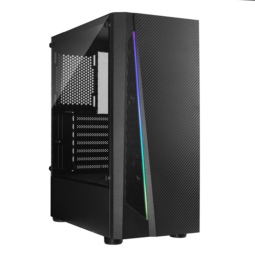 Buntes Design ATX Gaming Computer Case USB3,0 PC-Gehäuse mit Frontplatte Aus Metallgewebe