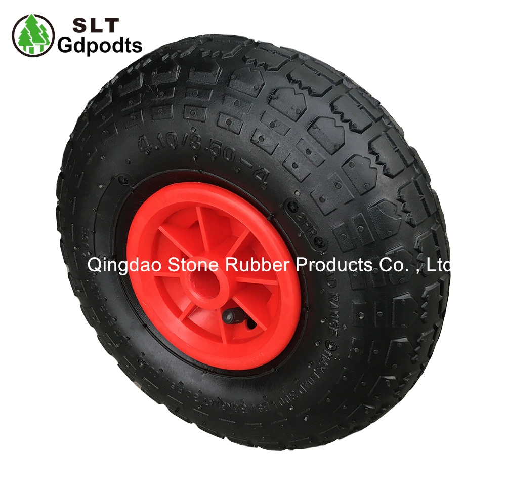 3.50-4 Rubber Wheel Tyre and Tube for Garden Cart and Tool Cart