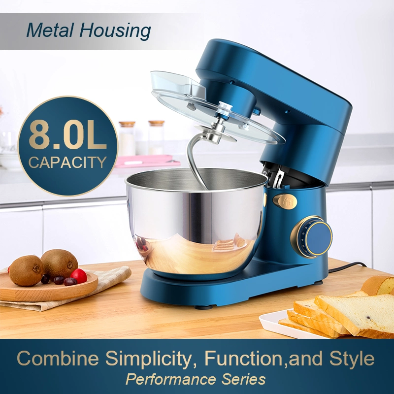 Küchenmaschine Mixer 6 Speed Food Automatic Professional Teig Mixer Kuchen 3 in 1 Stand Mixer