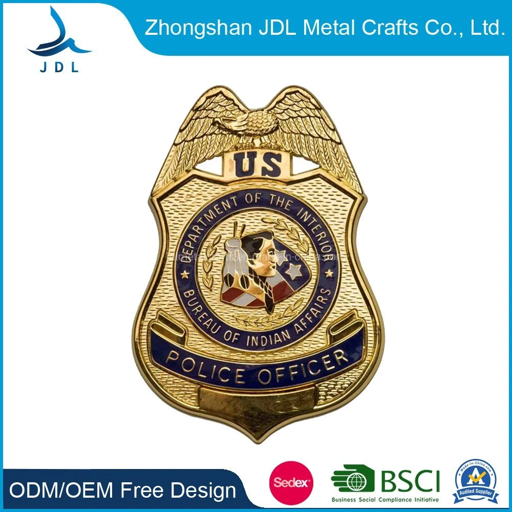 Factory Price Shield Tissus Fbi Metal Maker Mirror Fast Delievery Metal Heart Shaped Lapel Pin Manufacturer (450)