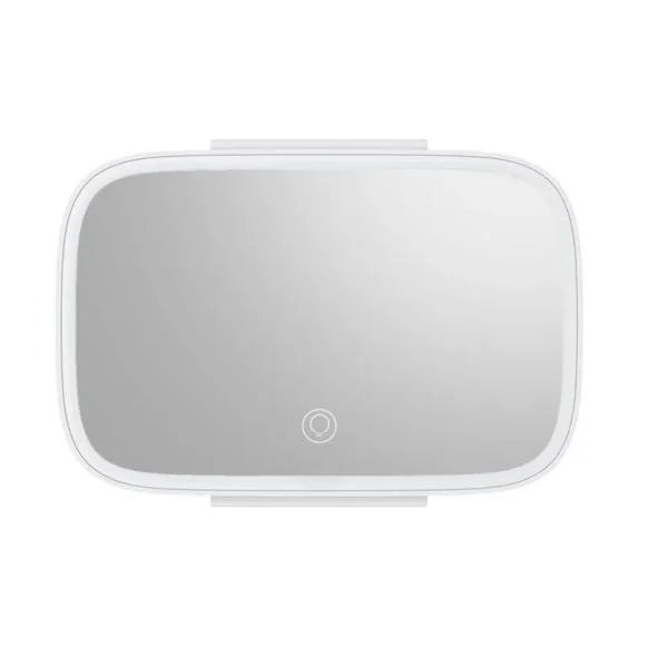 Espelho de maquilhagem LED portátil universal para automóvel visor automático HD Cosmético Espelho para maquiagem para carros com luzes LED
