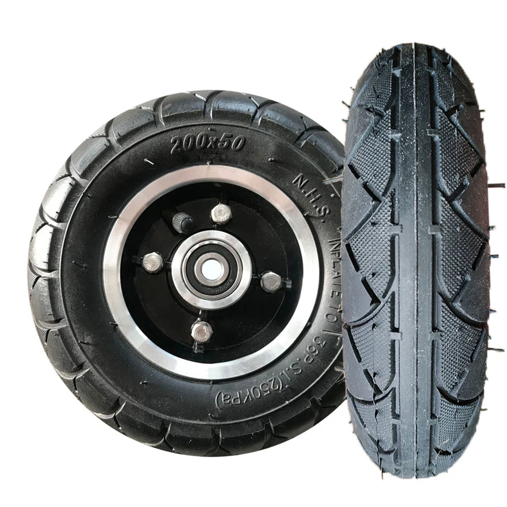 Competitive Price 8 Inch Wheel with Inflatable Tyre Drum Brake Dust Cover for Electric Folding Scooter Home E-Bike