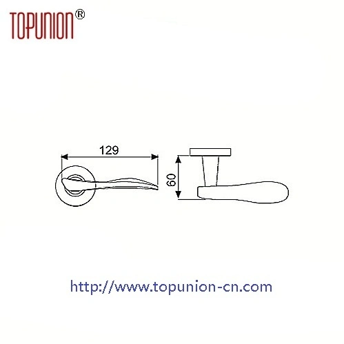 Ss304 Solid Casting Door Lever Handle (CLH025)