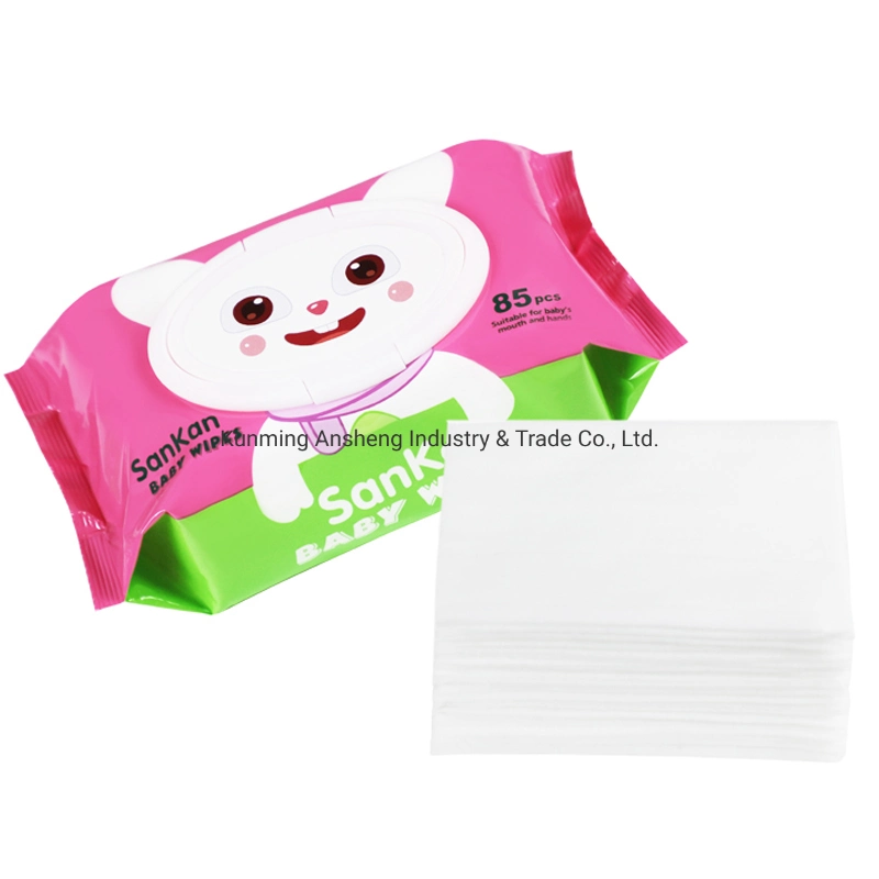 Factory Private Label Vitamin E Disposable Organic Baby Wet Wipes