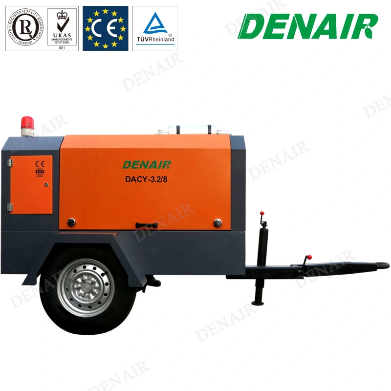 Diesel Driven Air Compressor for Copper Mine Project (No Wheels)