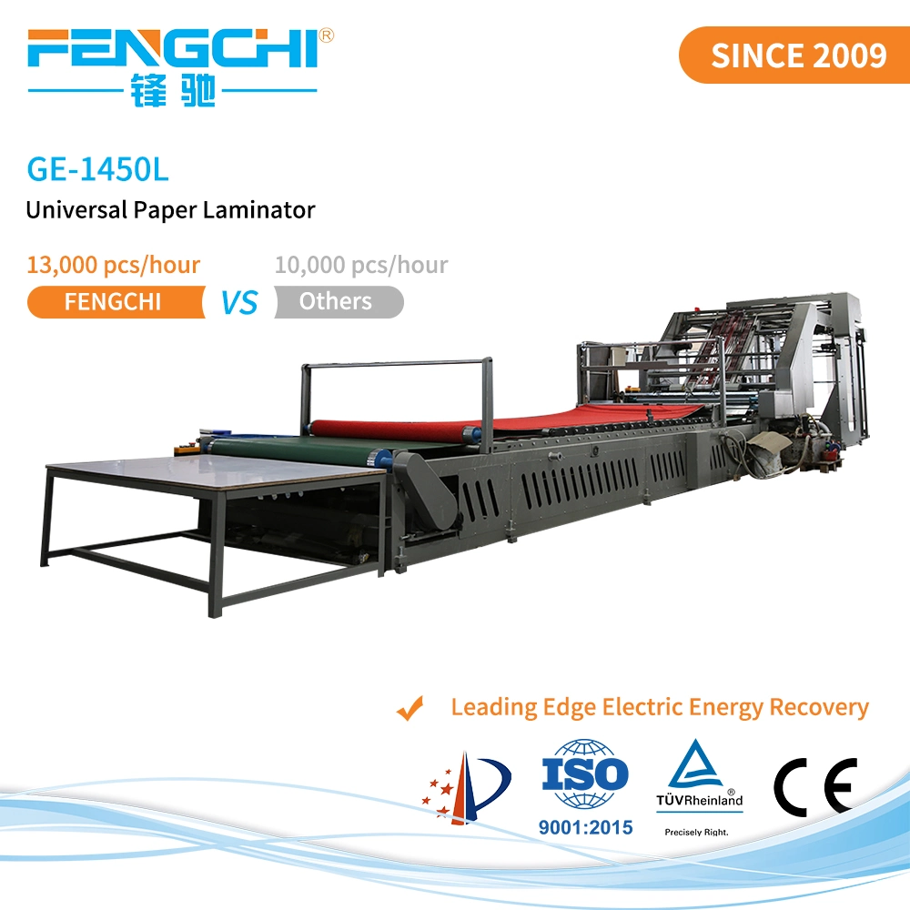 Patented Kinetic Energy Recovery High-Speed Automatic Paper Flute Laminating Machine for Cardboard Papermounting