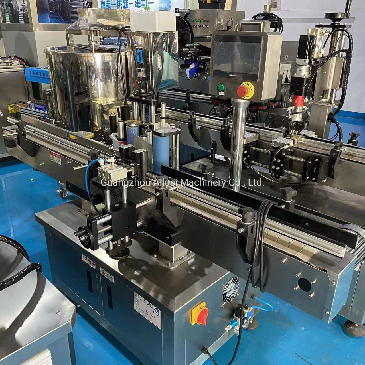 Automatic Cans Jar Detergent Shampoo Round Bottles Label Sticker Packaging Labeling Machine