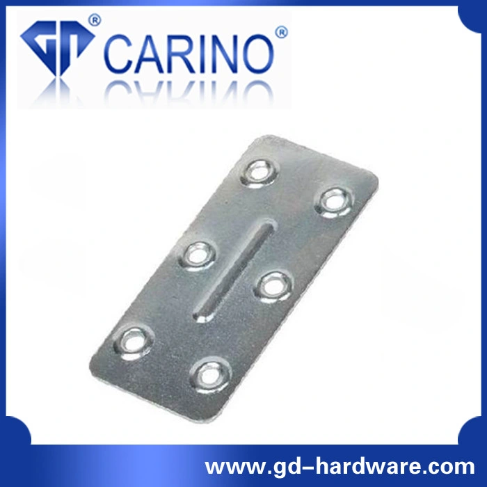 (W525) Mobiliario Acero Metal esquina plana Braces placas de terminación ángulo Soporte en T.