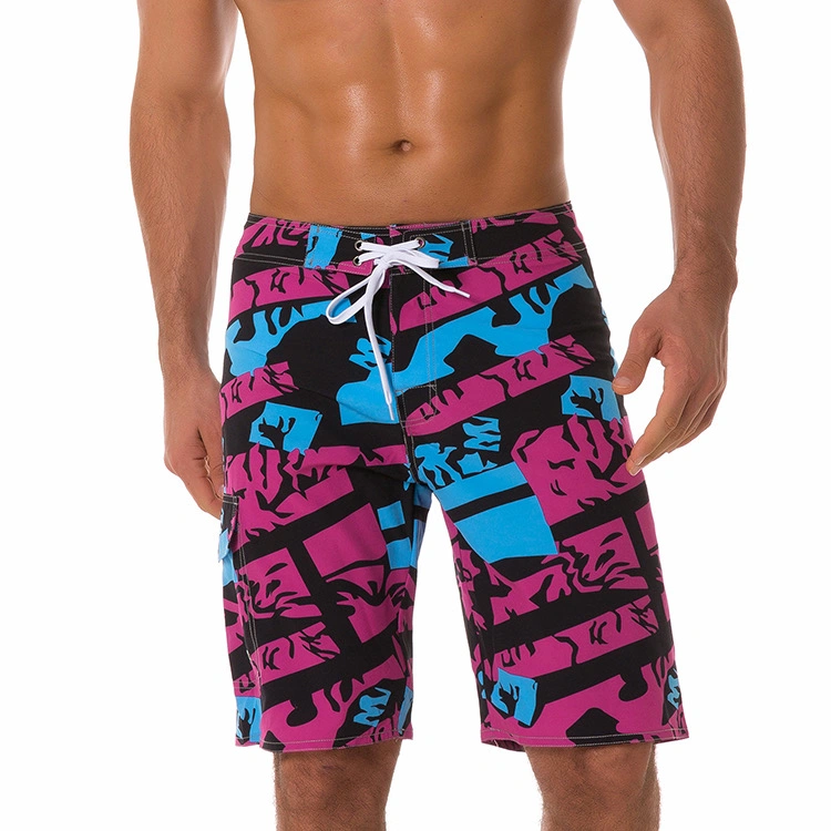 New Arrival Digital Printing Wholesale/Supplier Custom Logo Drawstring Mens Beach Short