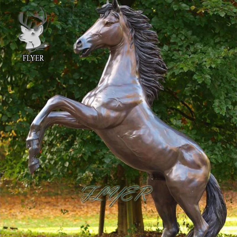 Large Outdoor Art Decor Life Size Bronze Horse Sculpture Decoration