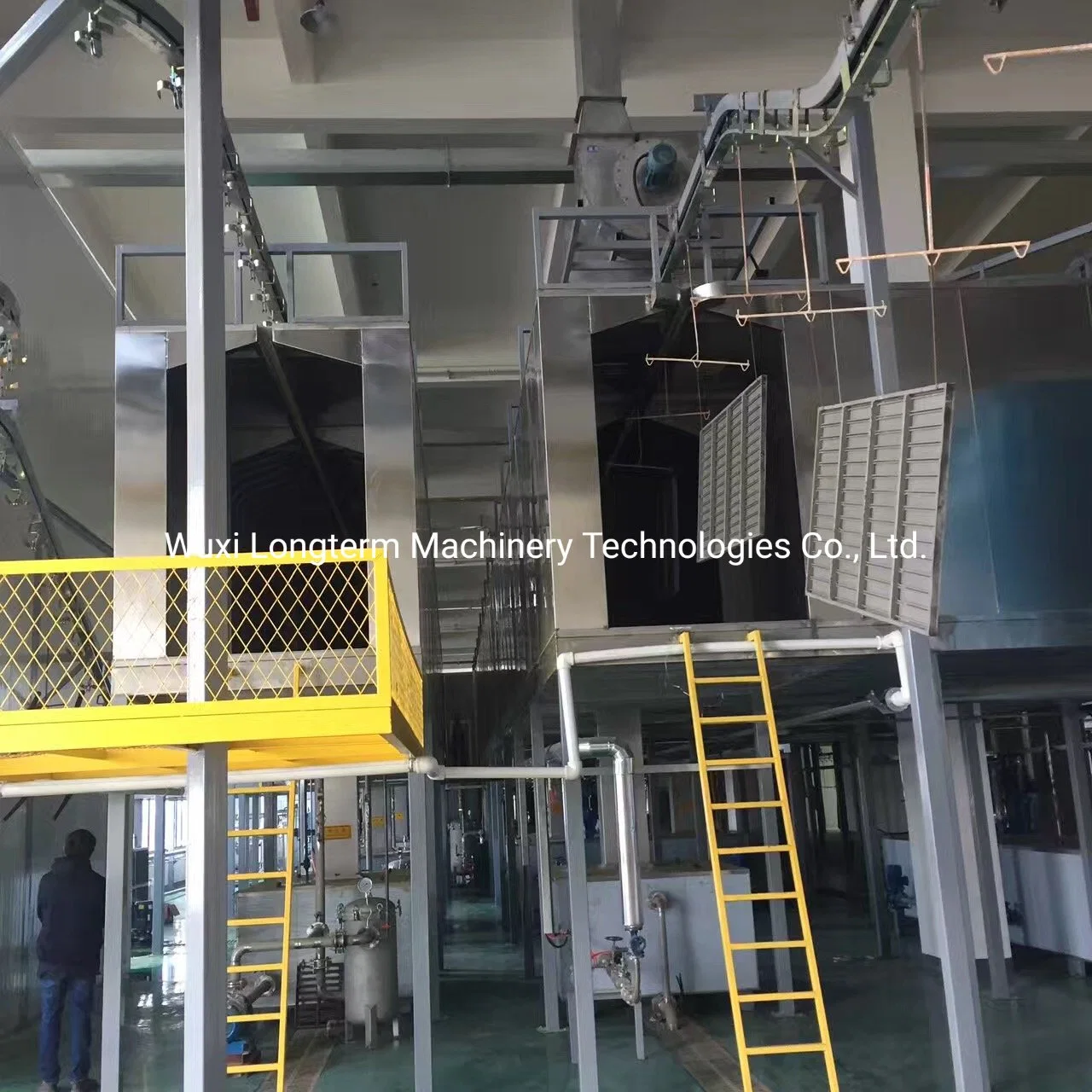 High quality/High cost performance  Ce Certificated Spray Powder Coating Line for Wood Products, Fully Automatic Robot Transfer System Powder Coating Line%