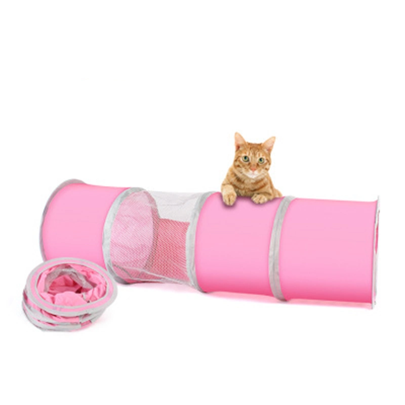 Foldable Polyester Cloth Toy Rolling Earth Dragon Combination Pet Toy Cat Tunnel