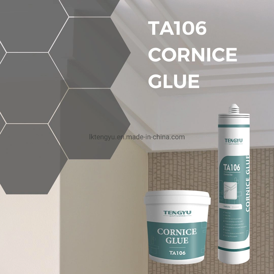 Free Sample Fast Grab Low Voc White Cornice Glue Adhesive