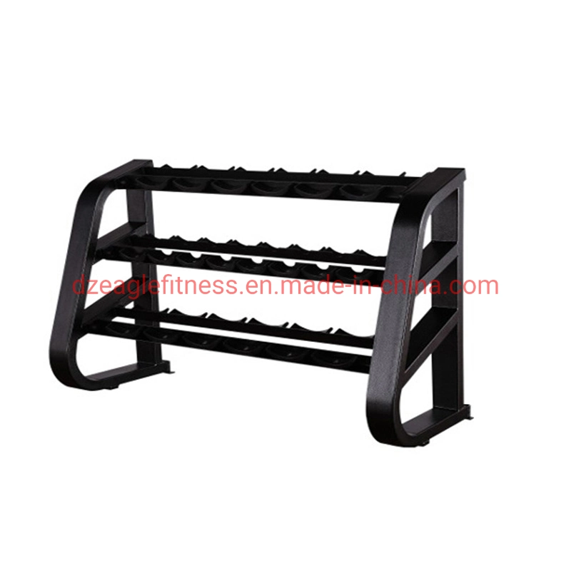 Commercial High quality/High cost performance 2 Tier 10 Pair Gym Dumbbell Storage Rack