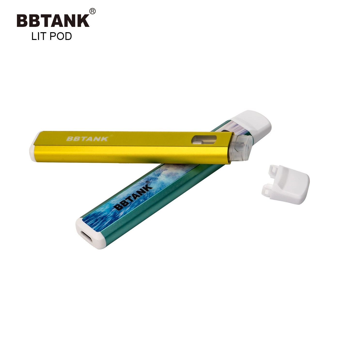 Mejor venta de lápiz desechable en nosotros mercado dos caras de VAPE disponible para personalización al por mayor I VAPE Bbtank Lit Pod