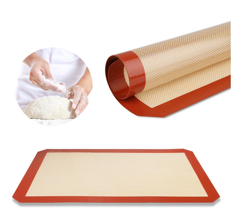 Feuilles de cuisson non réutilisables Stick grand réutilisables de la sécurité alimentaire de tapis de cuisson en silicone