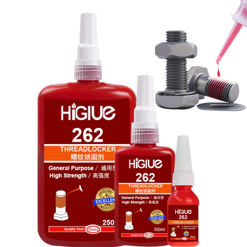 Higlue 262 Chemicals Resistance Permanent Thread Locker Anaerobic Metal Adhesive 10ml