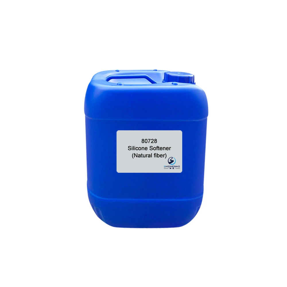 80728 produto químico em processo de aprofundamento têxtil Agente de acabamento de processo de clareamento Auxiliares de óleo de silicone Softener de silicone