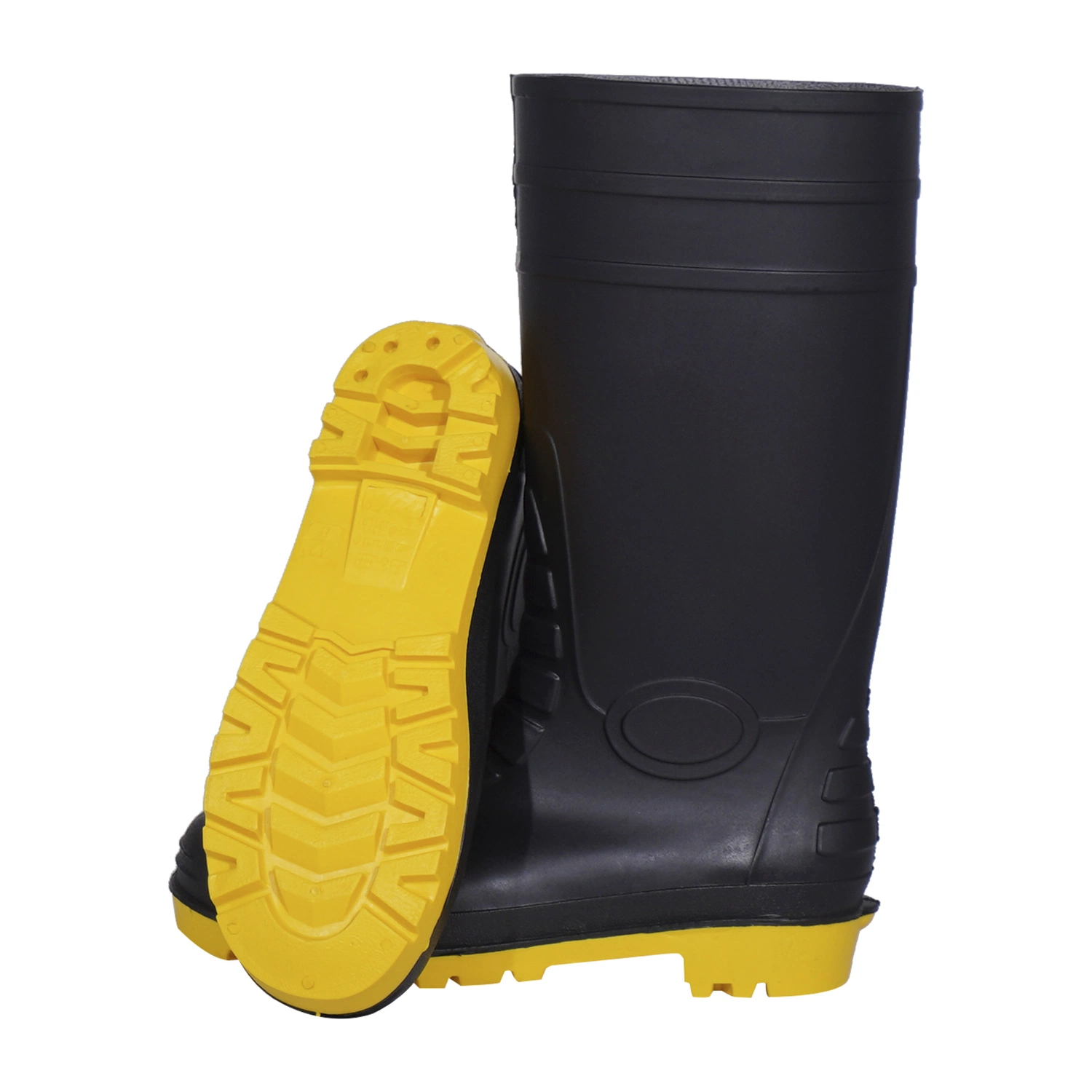 Подошва из двойной стали, водостойкий каучук/дождевые ботинки из ПВХ Безопасность Оптовая торговля Промышленная безопасность труда