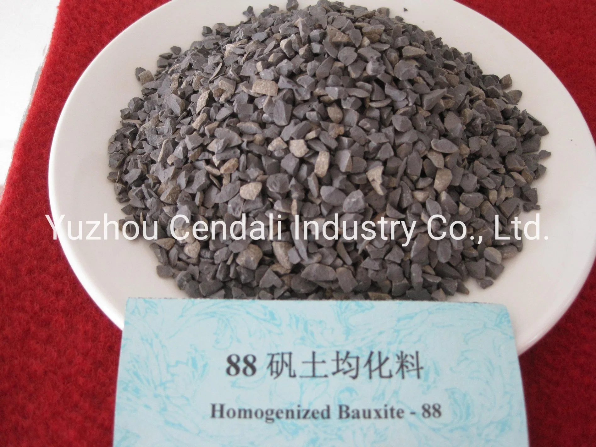 Refractory Raw Material Homogenized Bauxite Half Product Shape in Cylinder