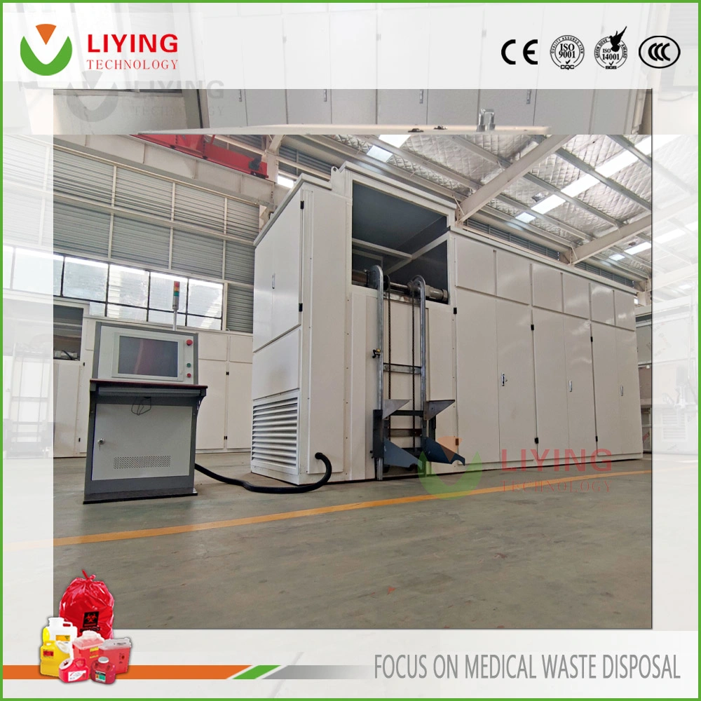 Hazardous Hospital Medical Waste Microwave Treatment Disposal Unit Machine