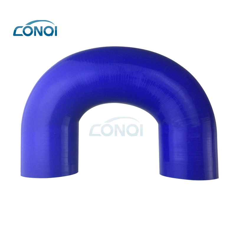 Custom Label 180 Degree Elbow U Shape Rubber Hose Silicone Hose