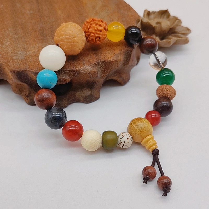 Dieciocho pulsera Bodhi con rosario Bodhi Jade Beads para hombres Y mujeres