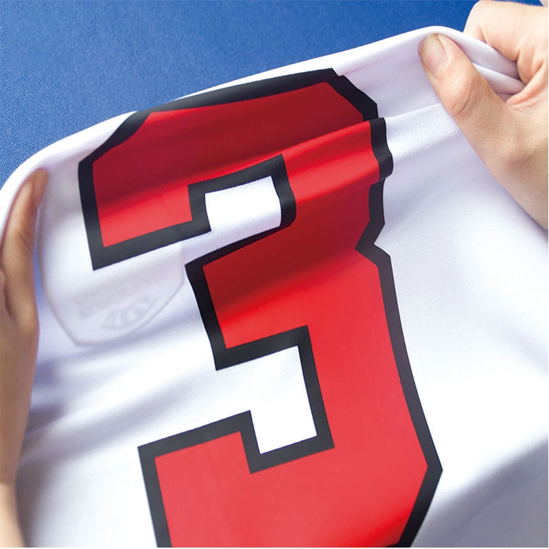 Low Price Factory Iron on Jersey Numbers Uniforms Hats Decal Letter Heat Transfer