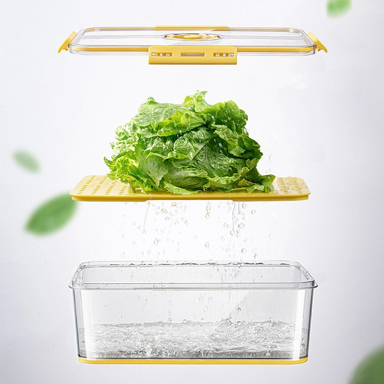 Plastic Pet Food Storage Transparent Container for Fruit