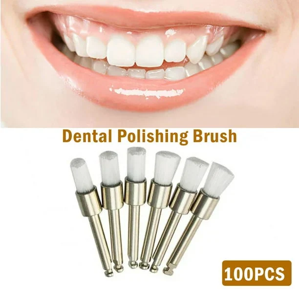 Sucsk Dental Polishing Consumables Latch Style Flat Prophy Brush