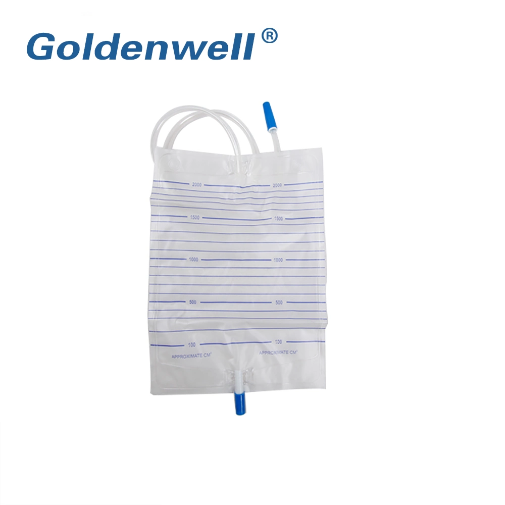 2000ml Disposable Medical Urine Meter Drainage Bag with ISO