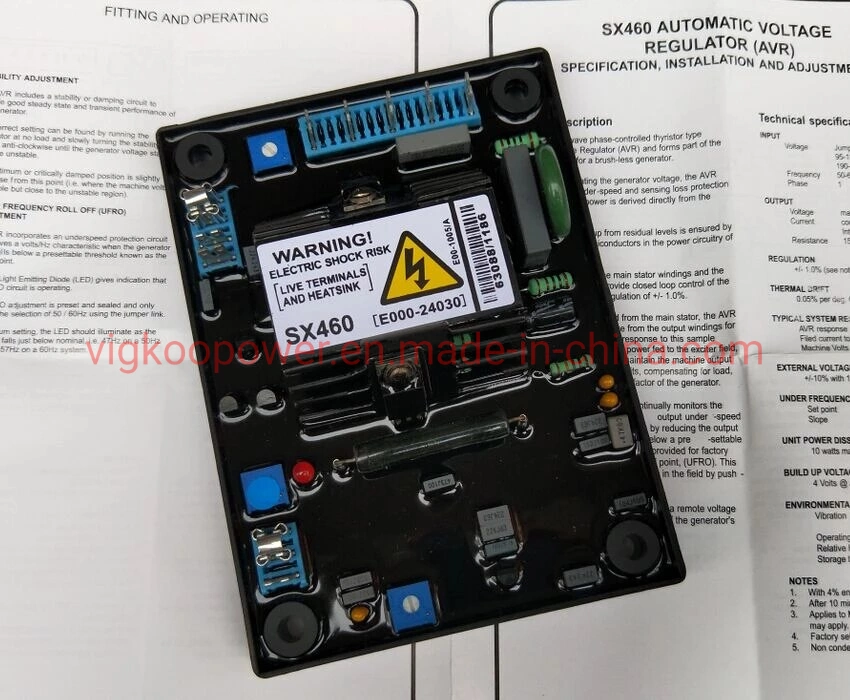 أحادي الطور AVR Sx460 لأجزاء Alterantor بلا فرشاة