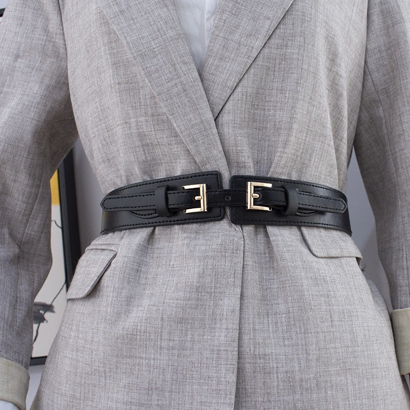 Woman Coat Suit Sweater Belt Decoration PU Leather Material with Metal Buckle New Design Fashion Wholesale Belt Bl-3009