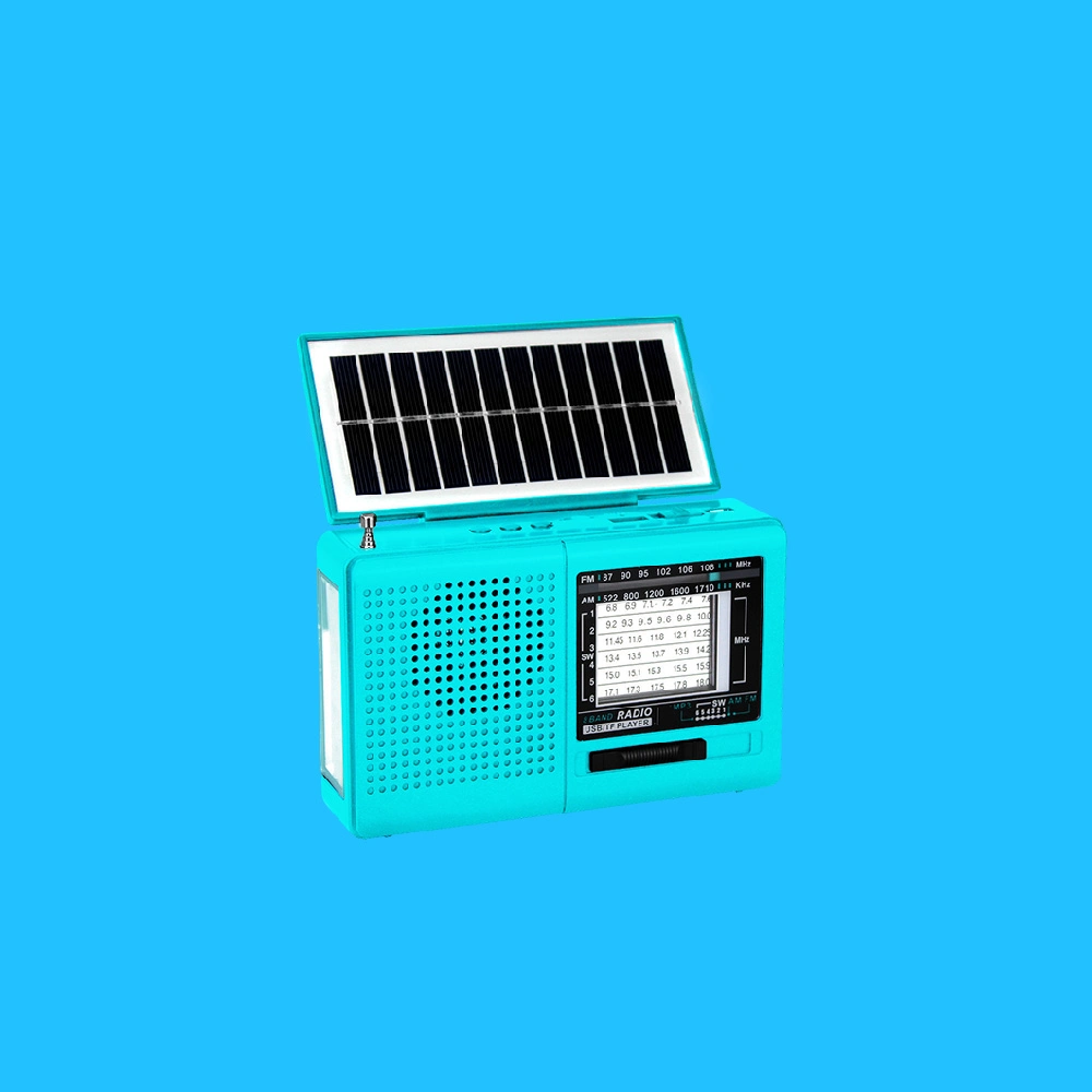 Portabilidad inteligente: Radio solar con AM/FM, altavoz Bluetooth y funcionalidad MP3