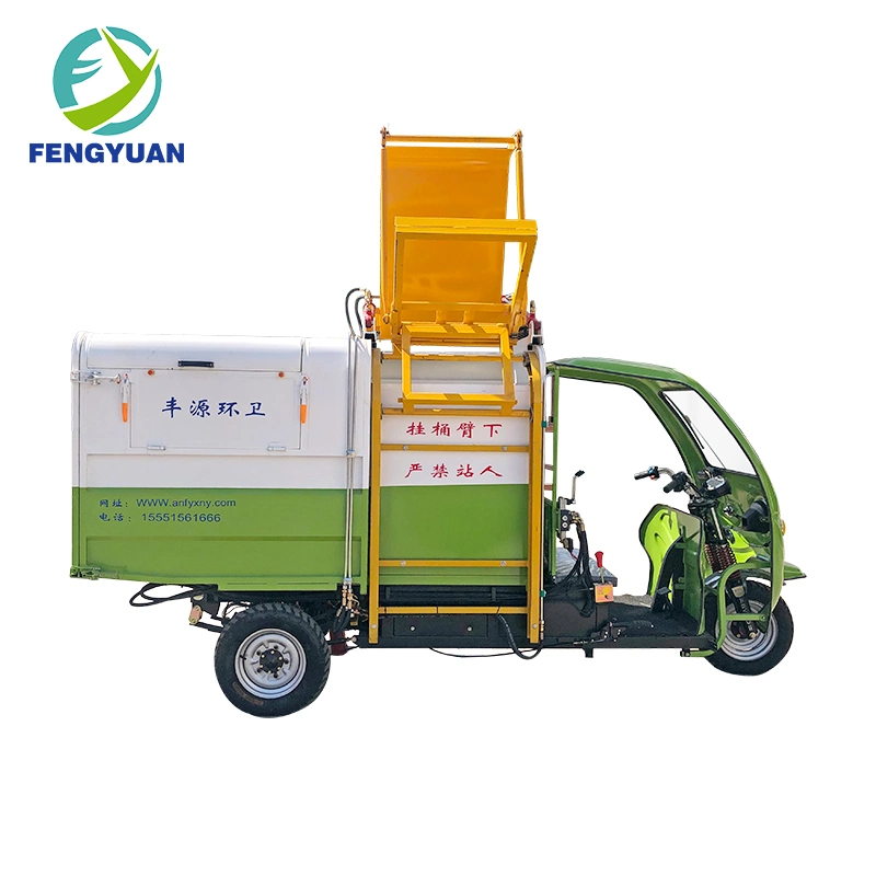 Fengyuan Waste Motorcycle Mini Electric Tricycle Garbage Dumper Truck