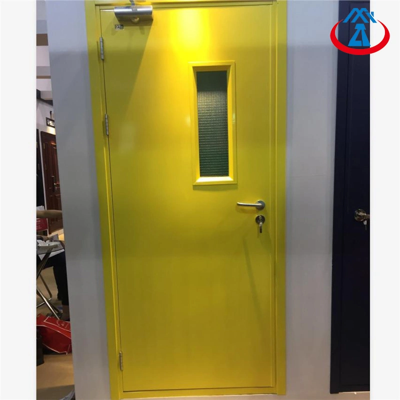 Metal Exterior/Interior Fire Rated Fireproof Door with Glass Window