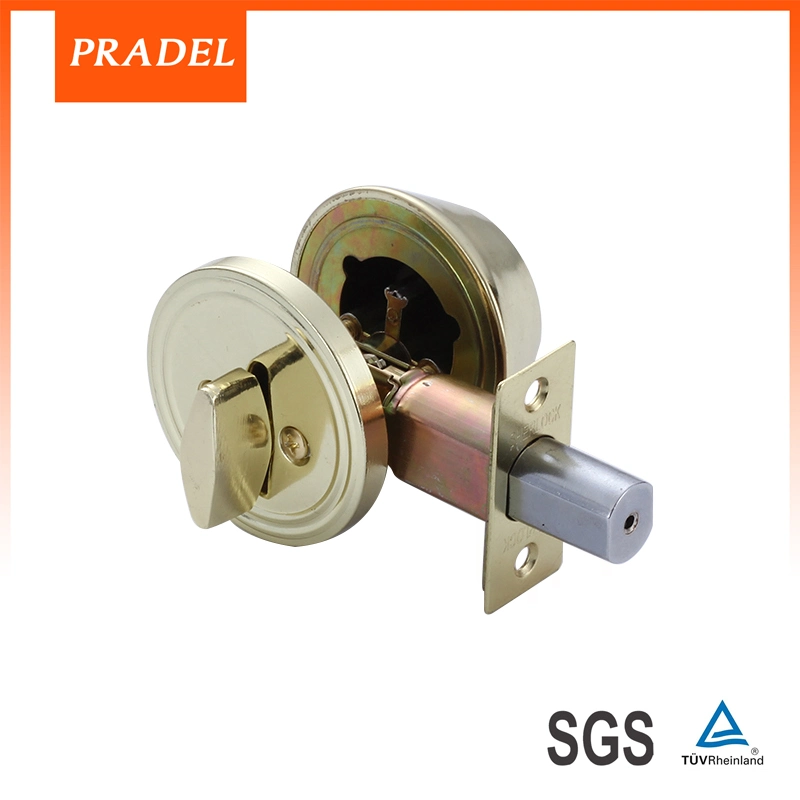 Safes Door Lock Single Zinc Alloy Cylinder Cold Color Deadbolt Lock for Wooden Door