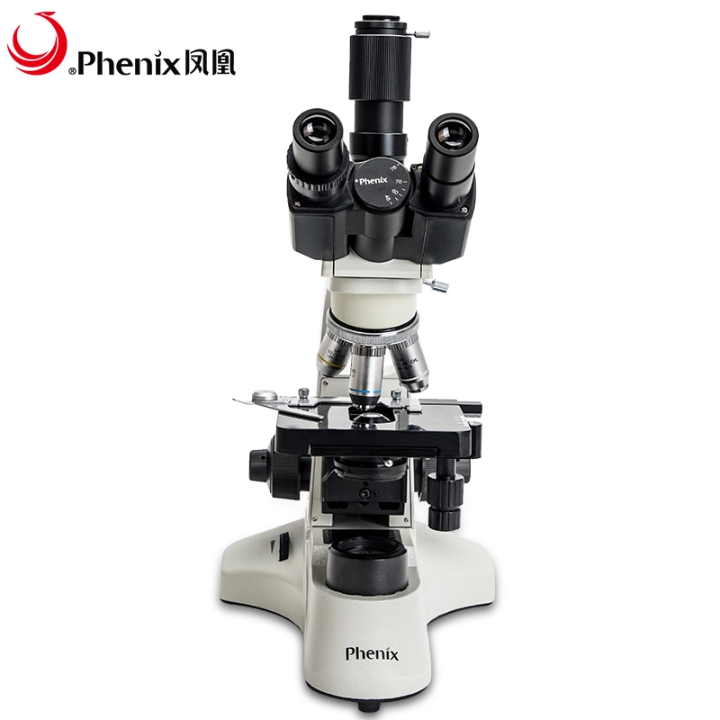 Laboratório de Escola Médica Portátil análise sanguínea ao vivo Digital Trinocular Biological Microscópio para Hospital