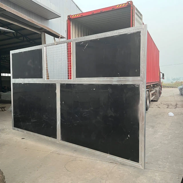 Calidad Acero galvanizado y Lambriz HDPE Caballos Stables.