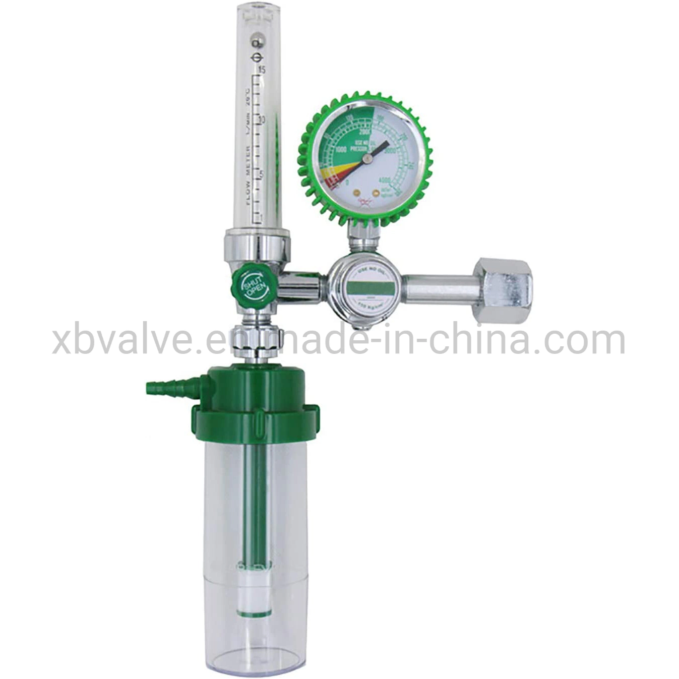 Gas Flowmeter External Thread Oxygen Pressure Regulator Buoy Type Inhalator Flow Meter Absorber