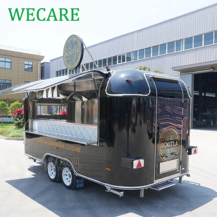 Wecare CE/EEC Valid Food Track Fast Food Trailer Mobile Food Truck Fully Equipped Restaurant