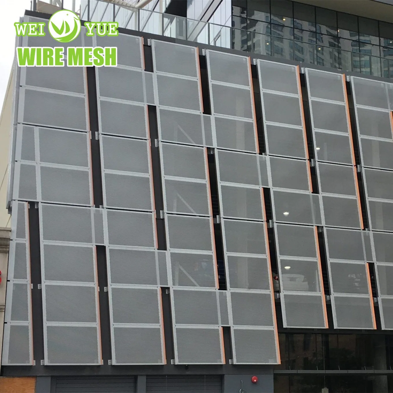 Fassadenverkleidung Aluminium Metall Mesh Panel Gebäude Bau Dekoration Material