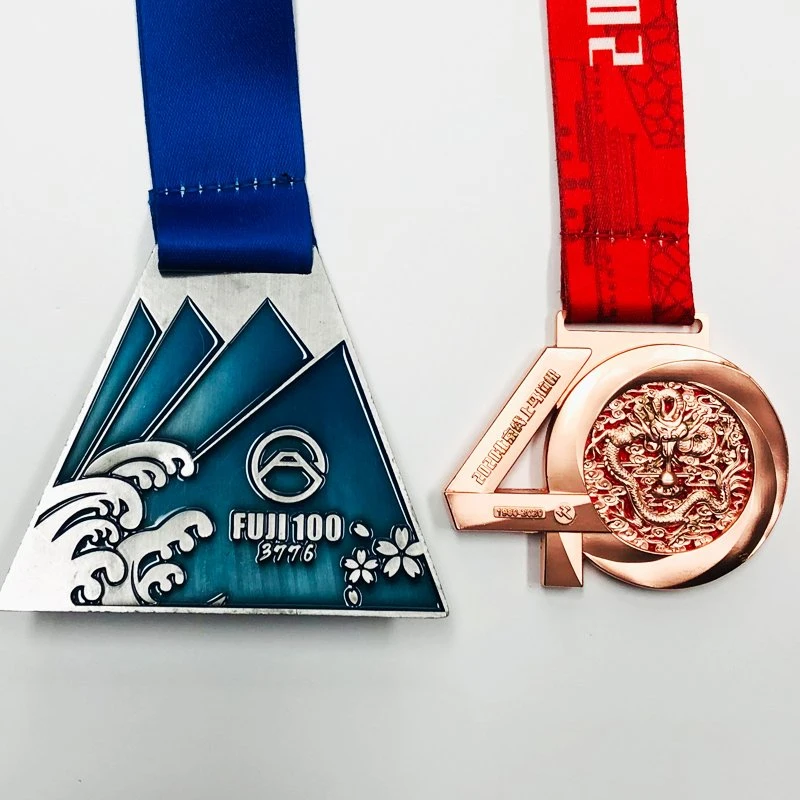 Made in China Jianxin Wholesale/Supplier Custom Souvenir Dragon Boat Spelling Volleyball Piano Competition Pure Copper Metal Blankmedal