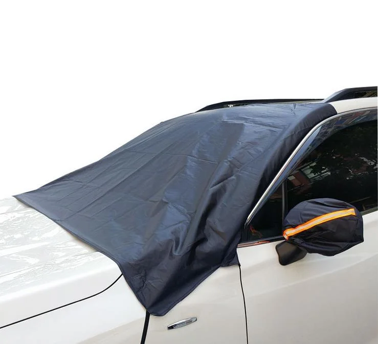 Capot de voiture imperméable respirant la moitié supérieure de pare-brise de la poussière de neige anti UV Protection pare-soleil protecteur de la neige