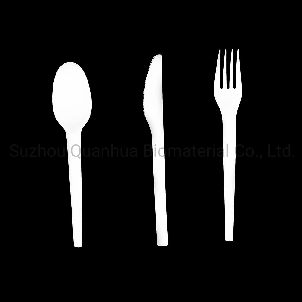 Hotel Eating Place Cafe Hot Selling Compostable Fork Biodegradable Fork Disposable Cutlery