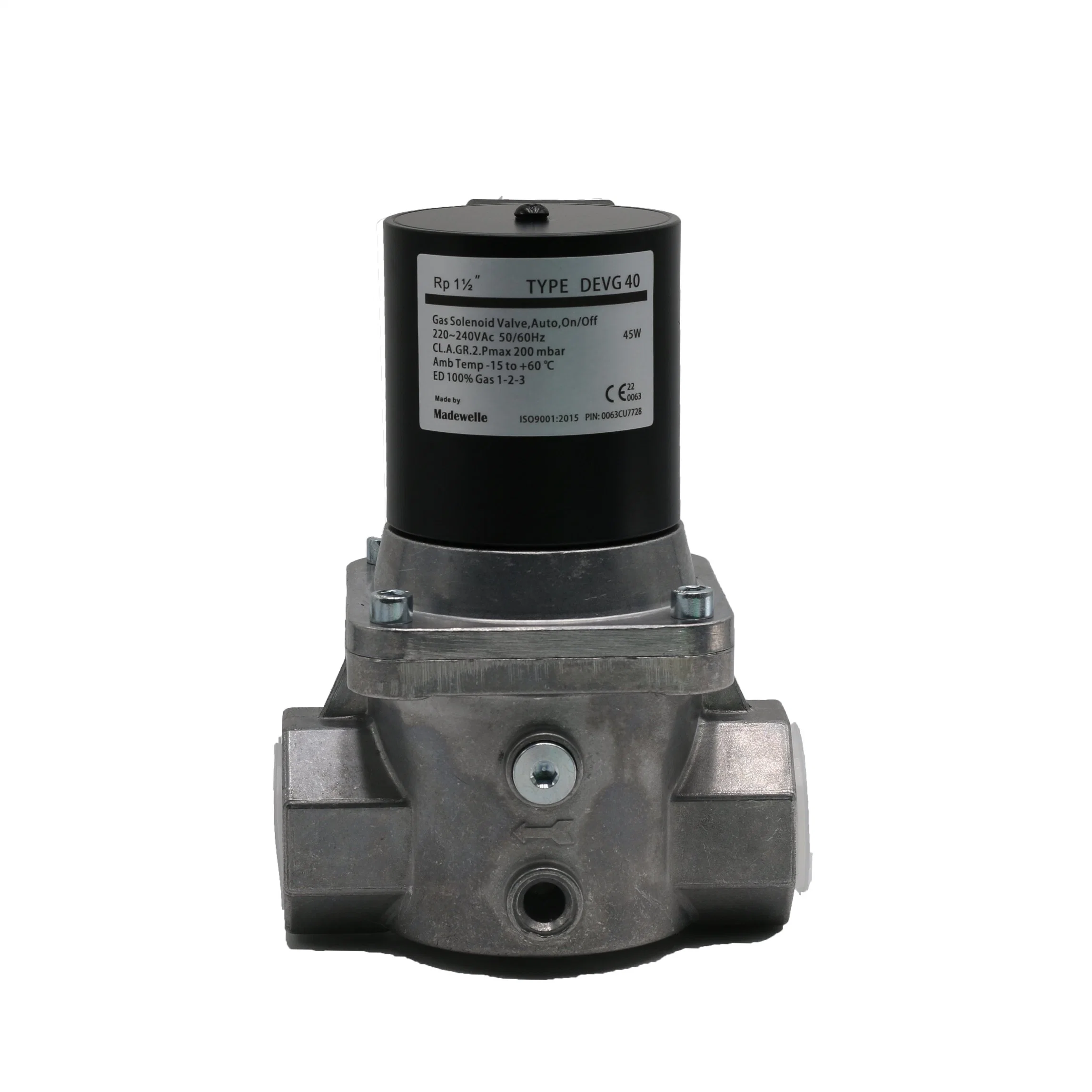 Precio al por mayor original Madewelle Gas válvulas solenoide Devg 40 para Combustión industrial