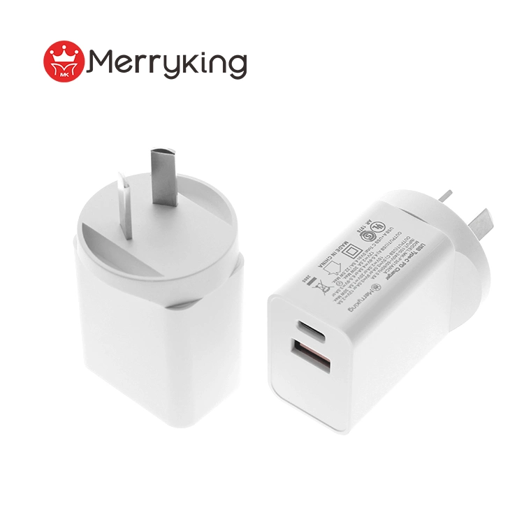 UL FCC CB S-MARK EU UK Us Argentina Plug 30W USB C Pd Type-C Charger Power Adapter Power Supply