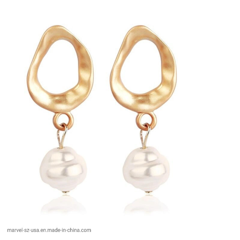 Women Gift Elegant Fashion Jewellery Pearl Drop Earrings