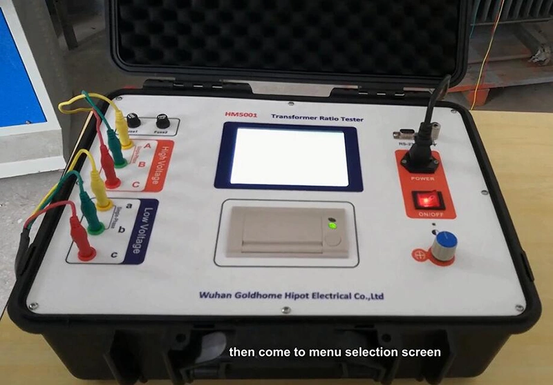Medidor de Relação de eléctrico do transformador testador TTR Transformador de fase 3